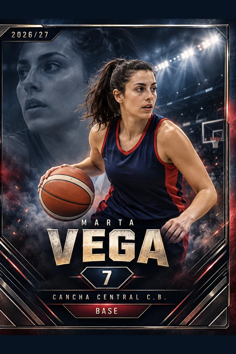 Ejemplo de cromo de baloncesto